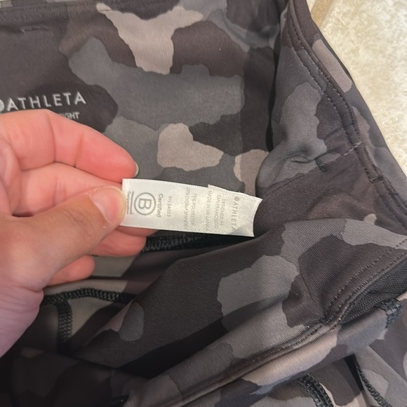 Athleta Lightning 7/8 Tight Leggings Gray Camo M Tights - Picture 4 of 8